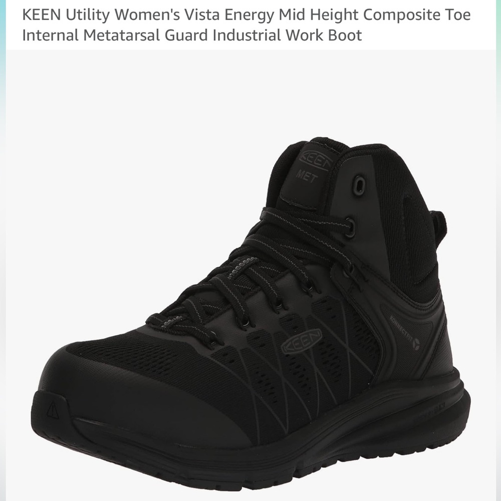 KEEN Women’s Black Composite Toe Boots